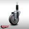 Service Caster 4'' SS Thermoplastic Rubber Wheel Swivel 1-1/8'' Expanding Stem Caster SCC-SSEX20S414-TPRB-118 - alternate 2